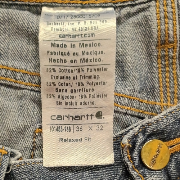 Carhartt Men's 36x30 Relaxed Fit Jeans DISTRESSED - See Notes - Picture 15 of 15